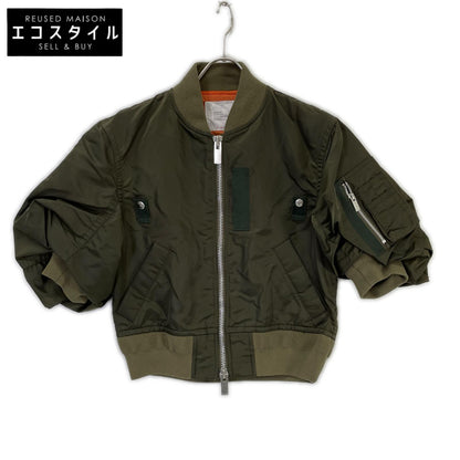 sacai サカイ 22-06062 カーキ Nylon Twill Blouson Bomber Jacket ジャケット