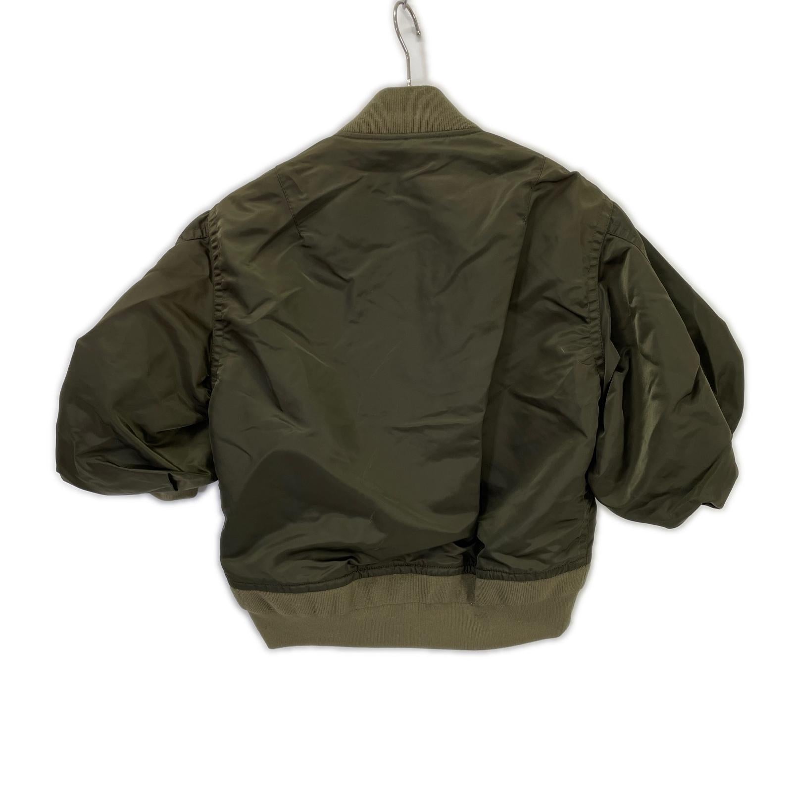 sacai サカイ 22-06062 カーキ Nylon Twill Blouson Bomber Jacket ジャケット