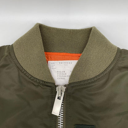 sacai サカイ 22-06062 カーキ Nylon Twill Blouson Bomber Jacket ジャケット
