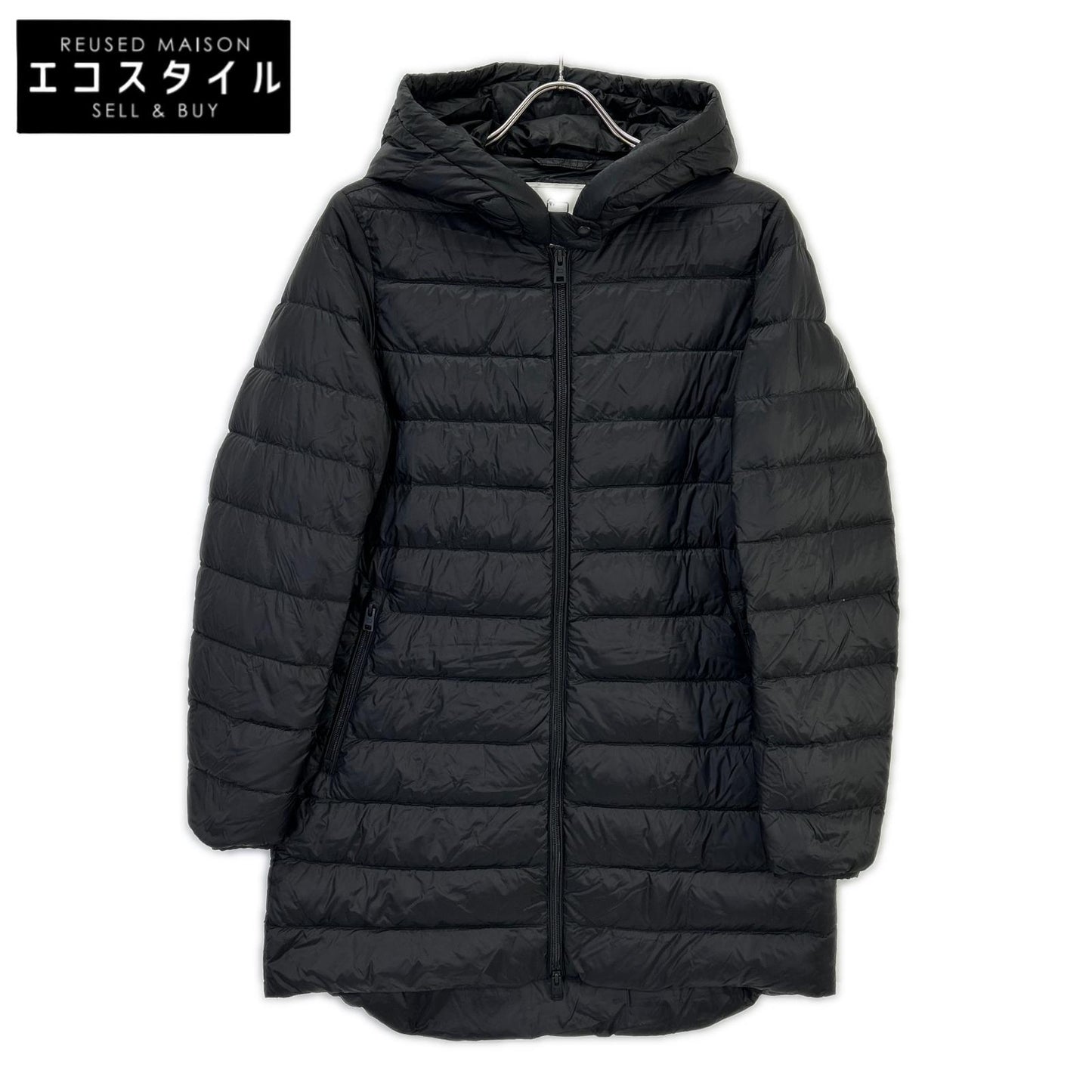 WOOLRICH ウールリッチ WWOU0709 ブラック ナイロン ロングダウン ジャケット