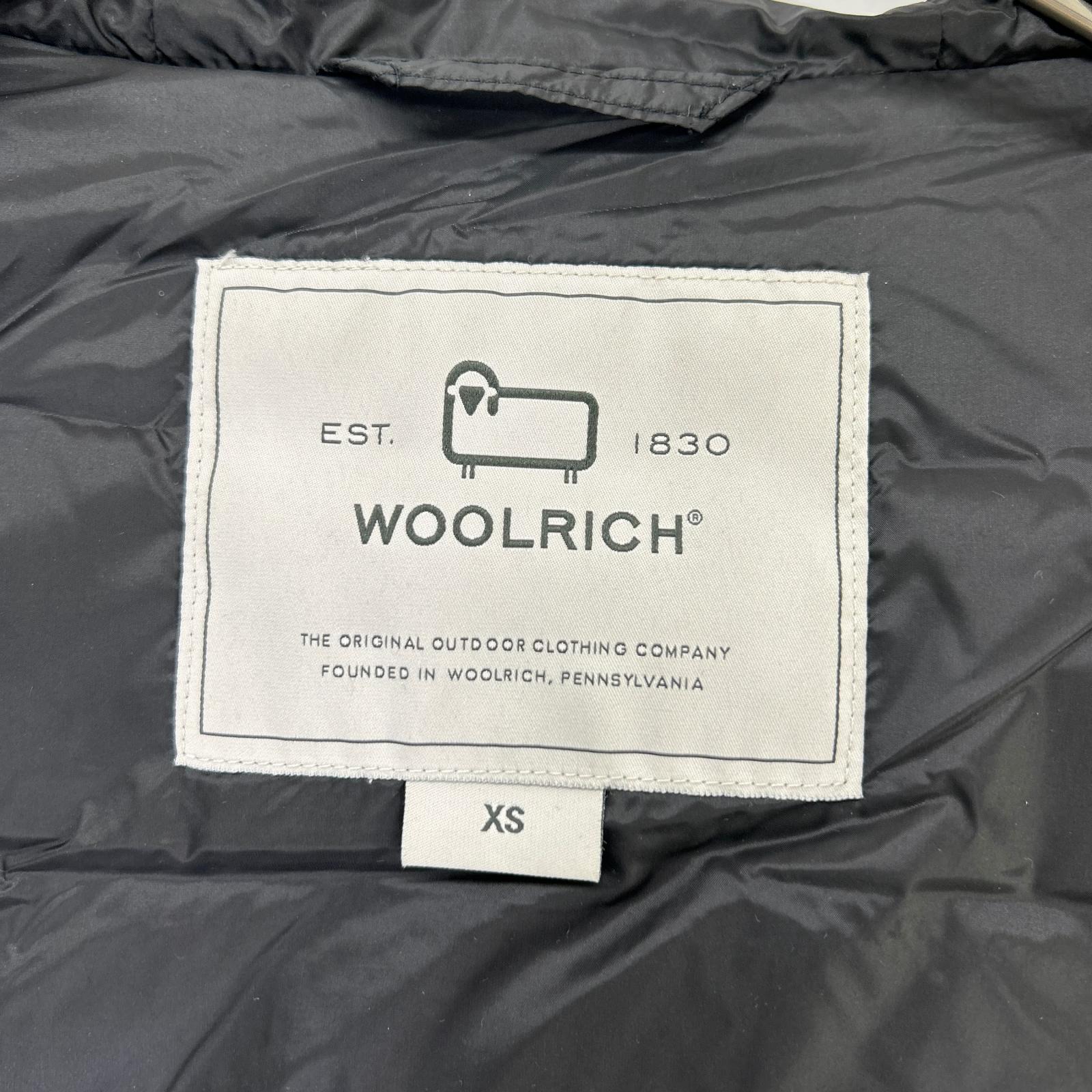 WOOLRICH ウールリッチ WWOU0709 ブラック ナイロン ロングダウン ジャケット