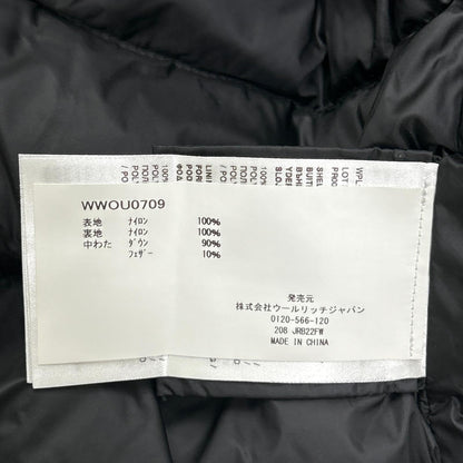 WOOLRICH ウールリッチ WWOU0709 ブラック ナイロン ロングダウン ジャケット