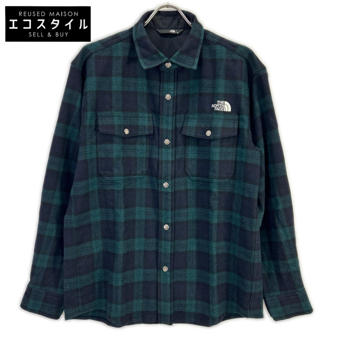 THE NORTH FACE ノースフェイス NR62230 グリーン ブラッシュウッド ウール シャツ トップス