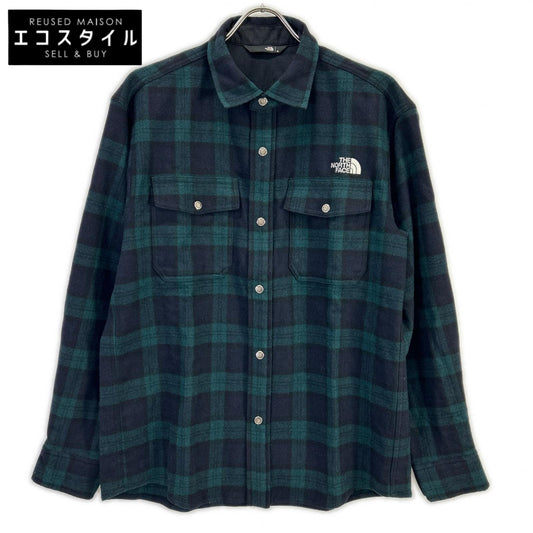 THE NORTH FACE ノースフェイス NR62230 グリーン ブラッシュウッド ウール シャツ トップス