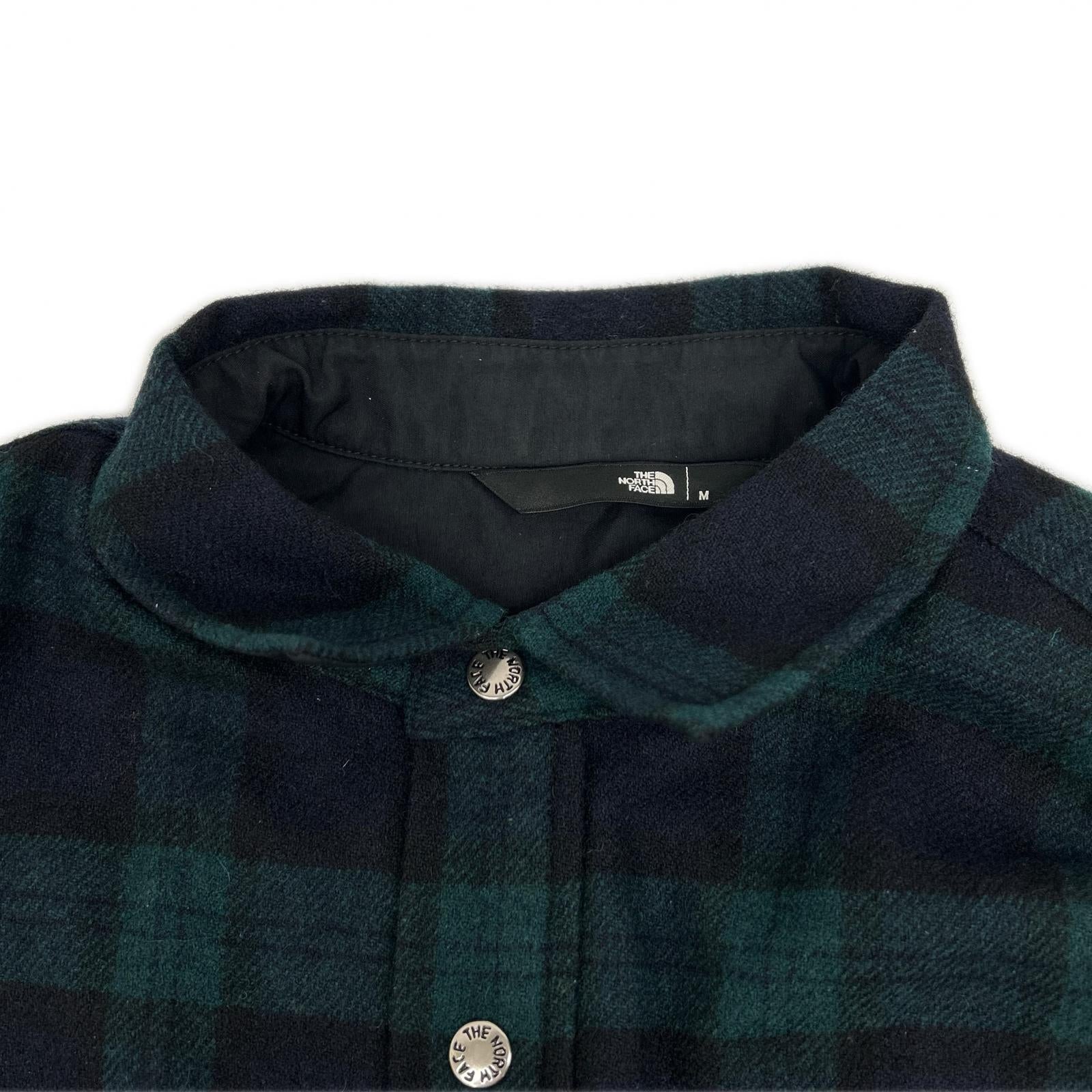 THE NORTH FACE ノースフェイス NR62230 グリーン ブラッシュウッド ウール シャツ トップス