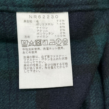 THE NORTH FACE ノースフェイス NR62230 グリーン ブラッシュウッド ウール シャツ トップス