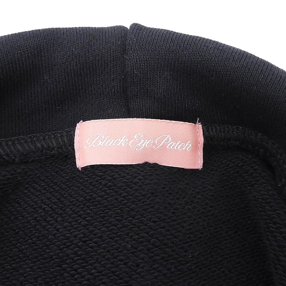THE BLACK EYE PATCH ブラックアイパッチ DRAGONS EMBROIDERED ZIP HOODIE コットン ジップパーカー トップス レディース ブラック S トップス