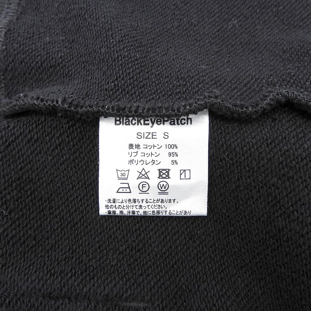 THE BLACK EYE PATCH ブラックアイパッチ DRAGONS EMBROIDERED ZIP HOODIE コットン ジップパーカー トップス レディース ブラック S トップス