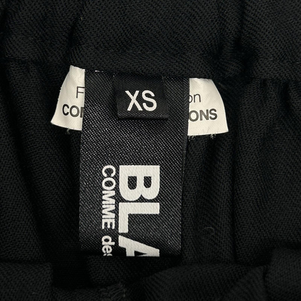 BLACK COMME des GARÇONS 1H-S004 11AW Black Wool Panelled Skirt Skirt
