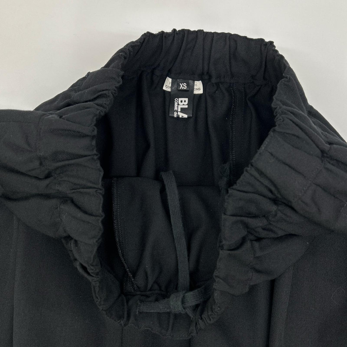 BLACK COMME des GARÇONS 1H-S004 11AW Black Wool Panelled Skirt Skirt