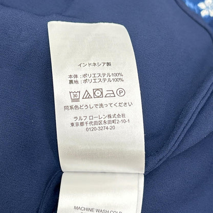 LAUREN RALPH LAUREN ローレン ラルフローレン ブルー×ホワイト 花柄 ノースリーブワンピース ワンピース