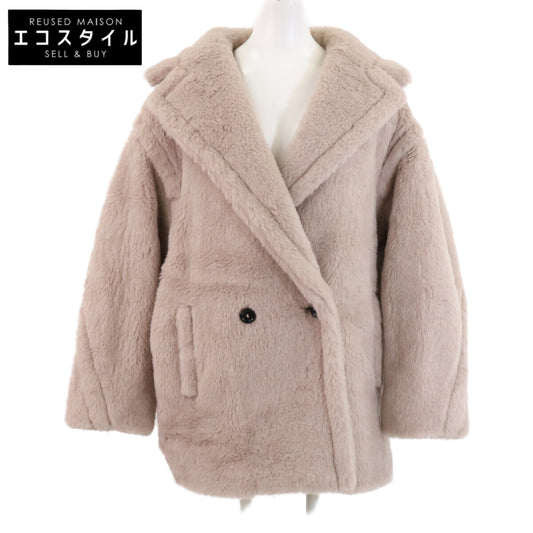 Max Mara Max Mara [Like new/Domestic authentic] OLGA alpaca/silk-blend short teddy bear coat