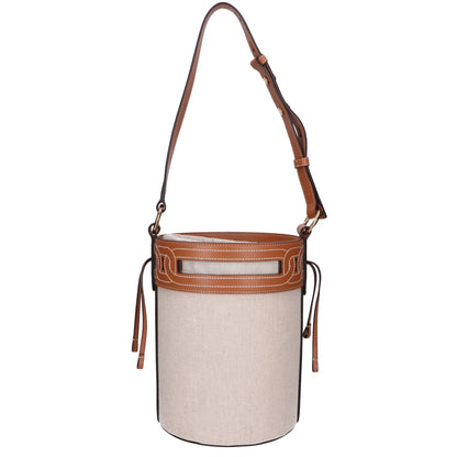 TOD'S トッズ 新品同様 XBWKTEKT200T3902PU キャンバス x カーフレザー Kate バケットバッグ ショルダーバッグ