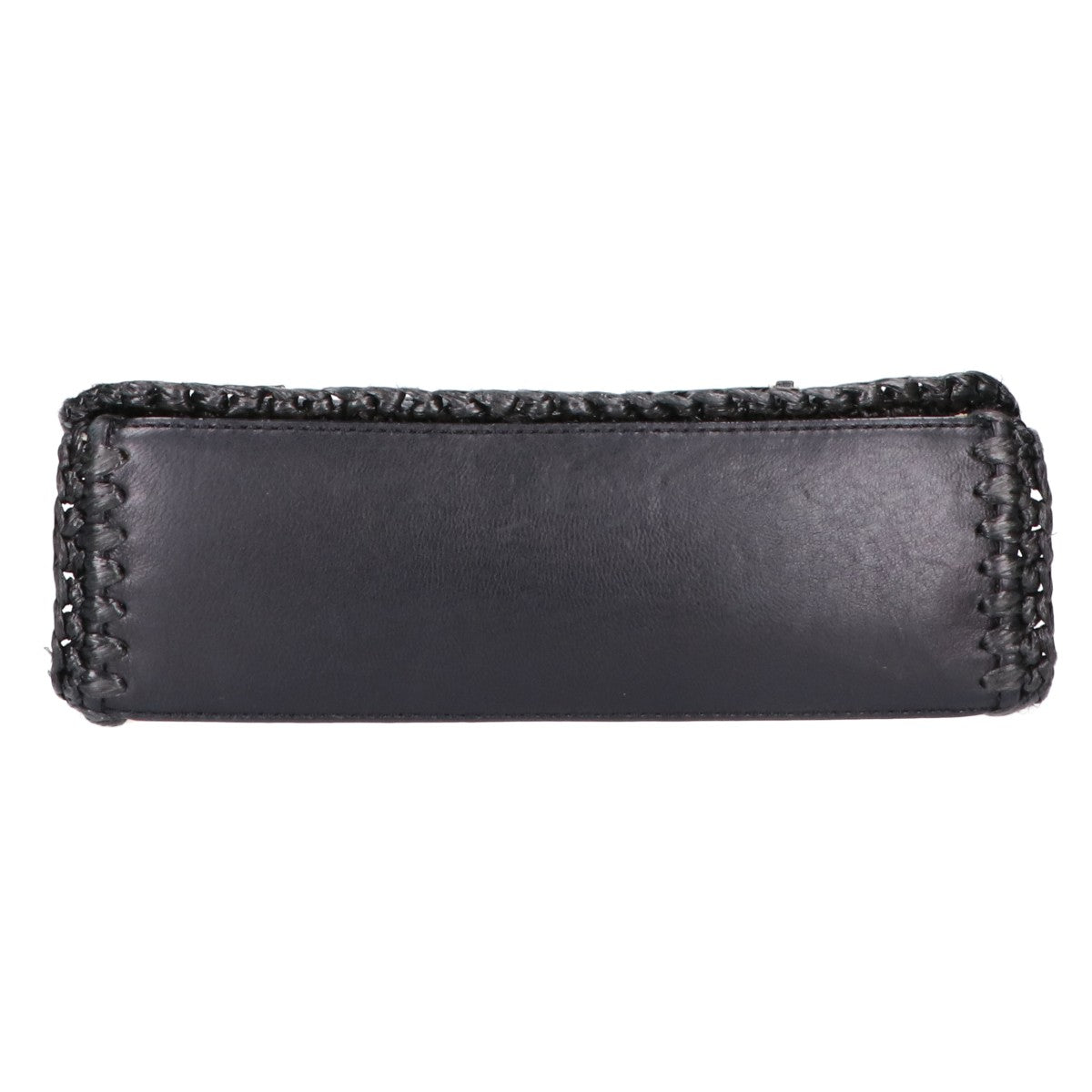 Tory Burch トリーバーチ レザーｘラフィア チェーンショルダー ハンドバッグ