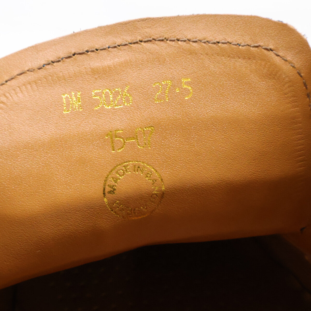 MADRAS マドラス 【美品】DM5026 レザー型押し シングルモンクストラップ シューズ シューズ