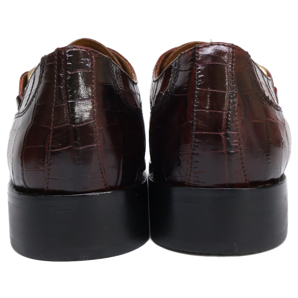 MADRAS マドラス 【美品】DM5026 レザー型押し シングルモンクストラップシューズ シューズ
