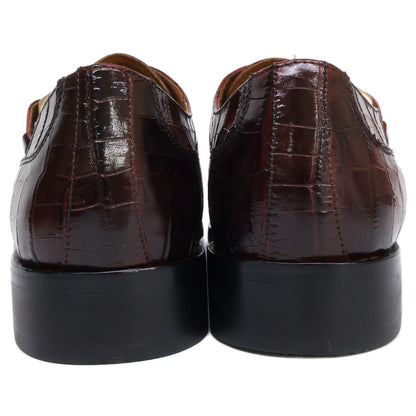 MADRAS マドラス 【美品】DM5026 レザー型押し シングルモンクストラップシューズ シューズ