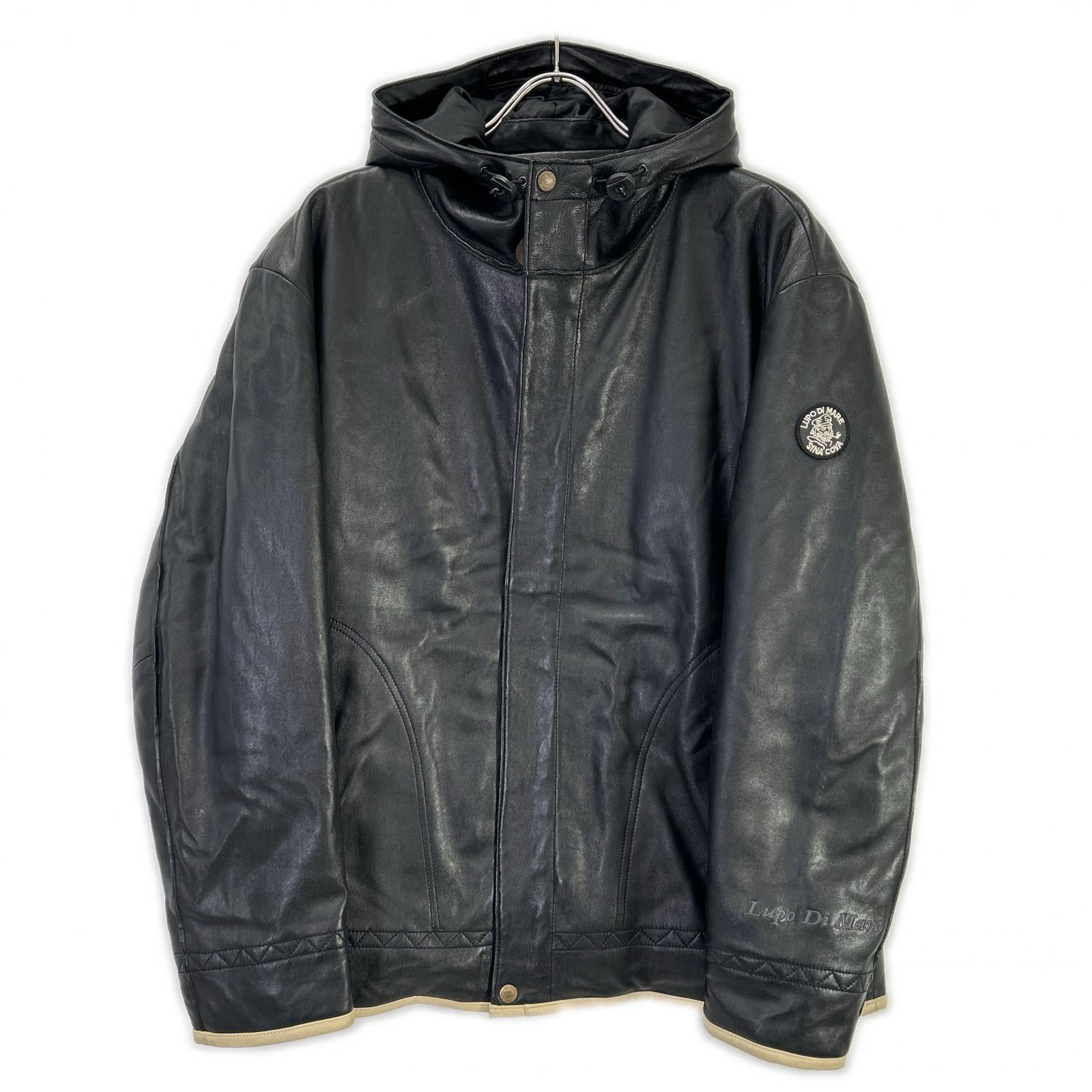 SINACOVA シナコバ 7853260 ブラック ラムレザー ジップ ジャケット ジャケット