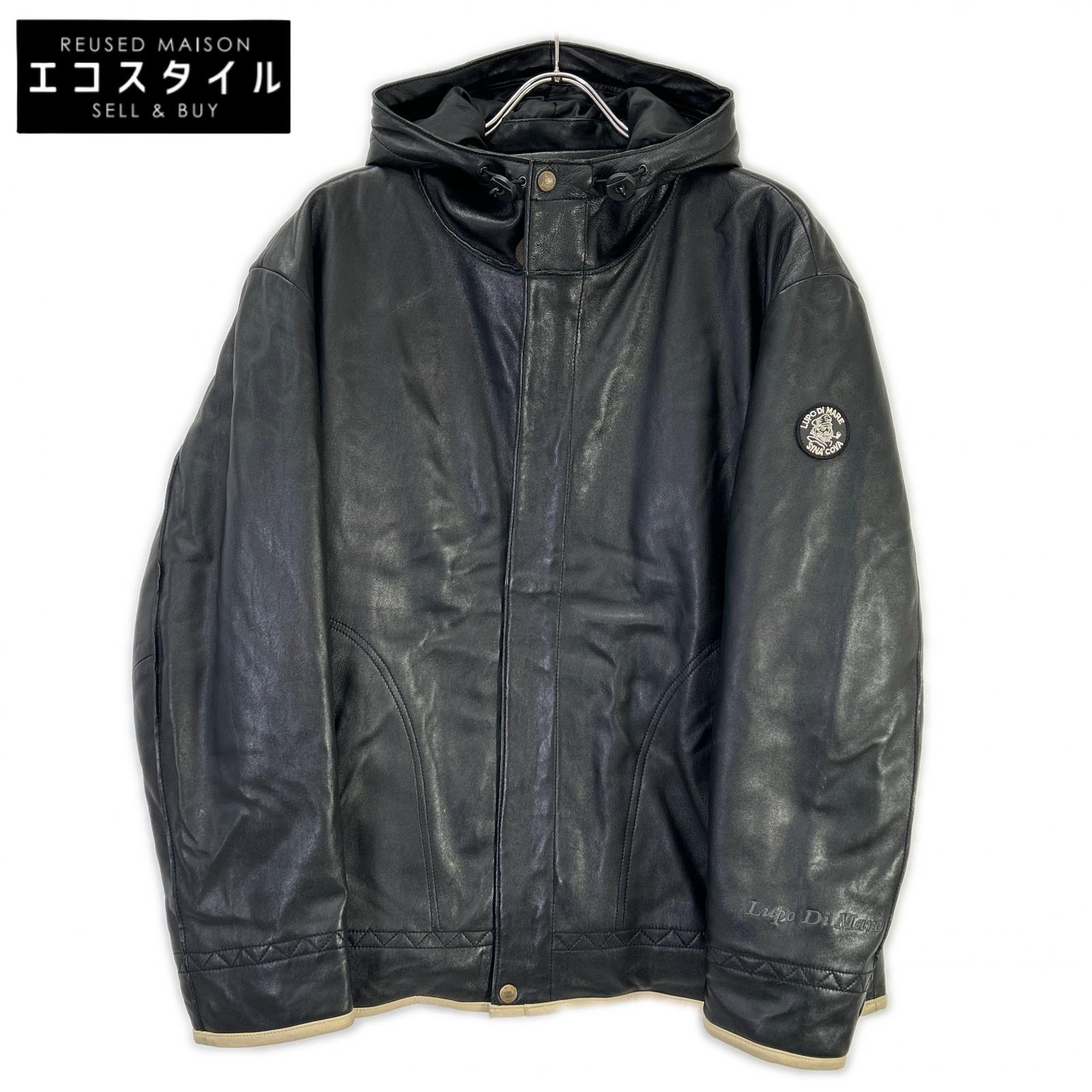 SINACOVA シナコバ 7853260 ブラック ラムレザー ジップ ジャケット ジャケット