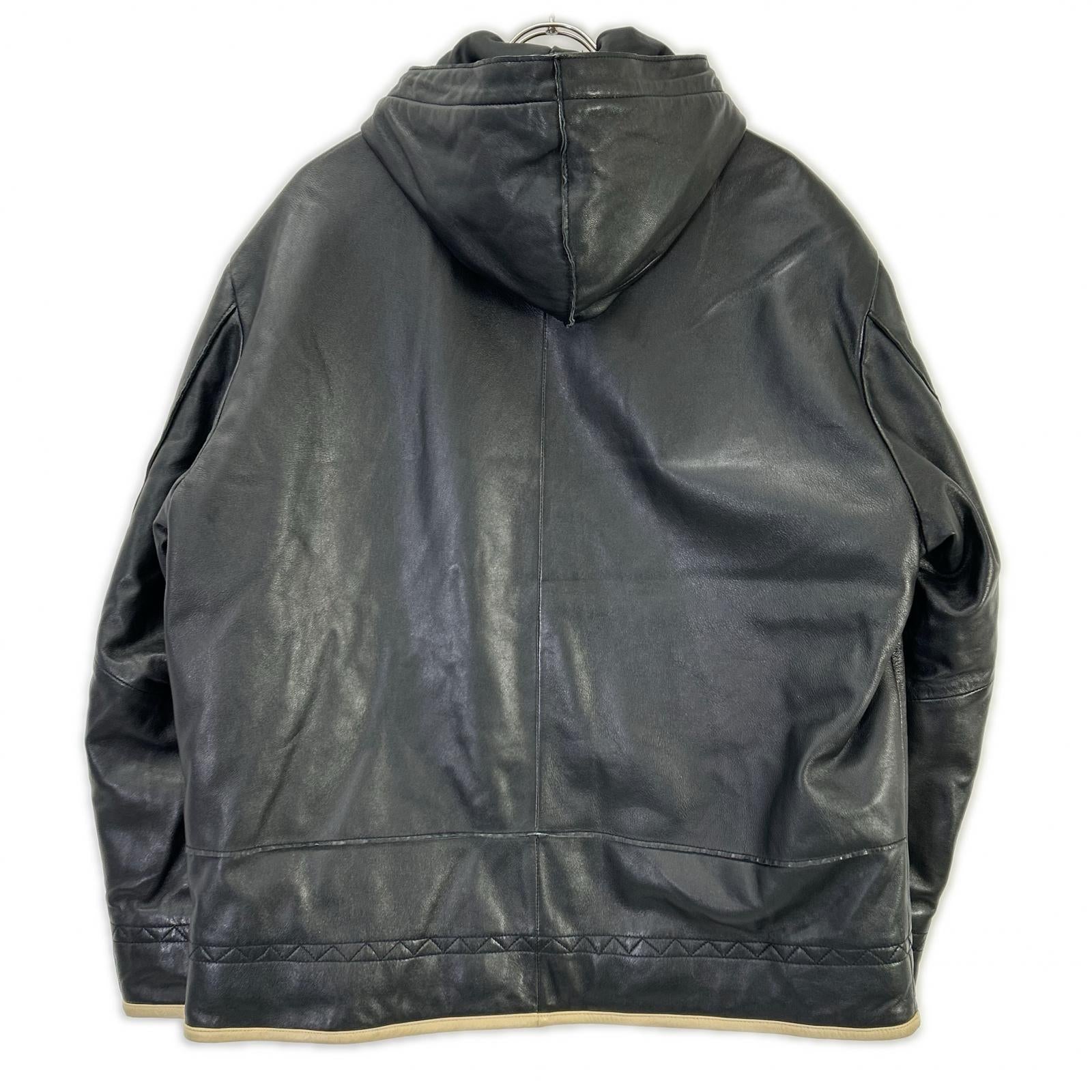 SINACOVA シナコバ 7853260 ブラック ラムレザー ジップ ジャケット ジャケット