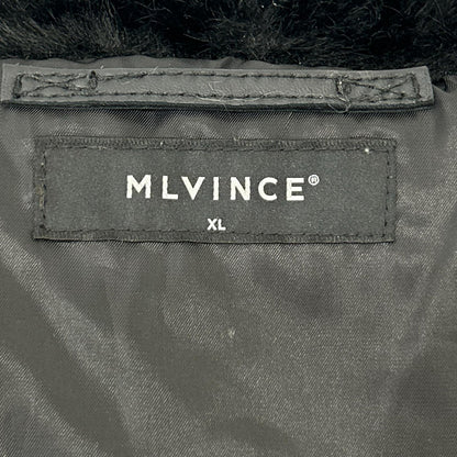 MLVINCE MLVINCE Black Lamb Leather N-2B Fur-Trimmed Jacket Jacket