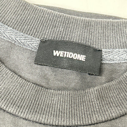 WE11DONE ウェルダン WD-TP7-20-100 ブラック×ホワイト オーバーサイズ Tシャツ トップス