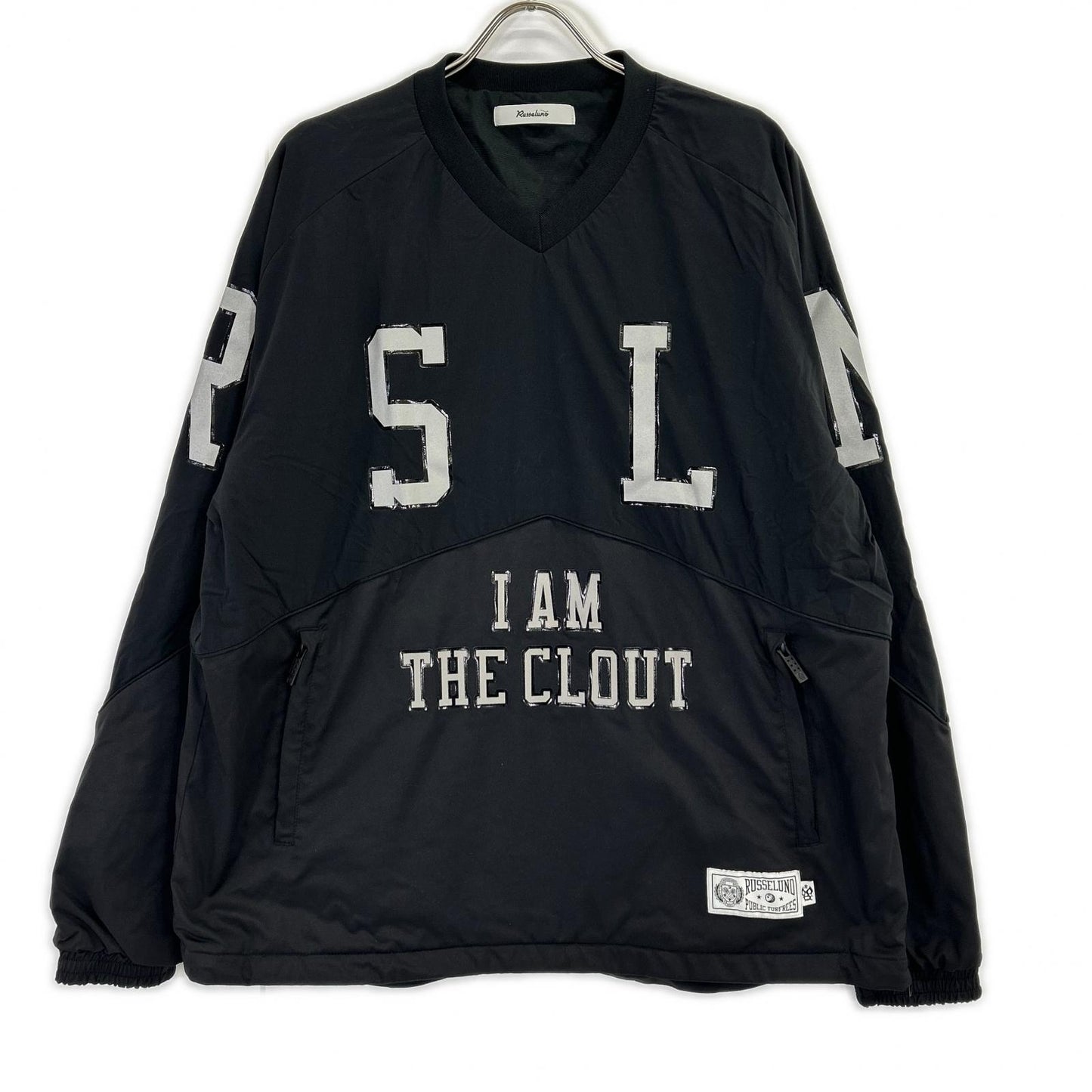 RUSSELUNO Russeluno Black College-Logo Pullover Top