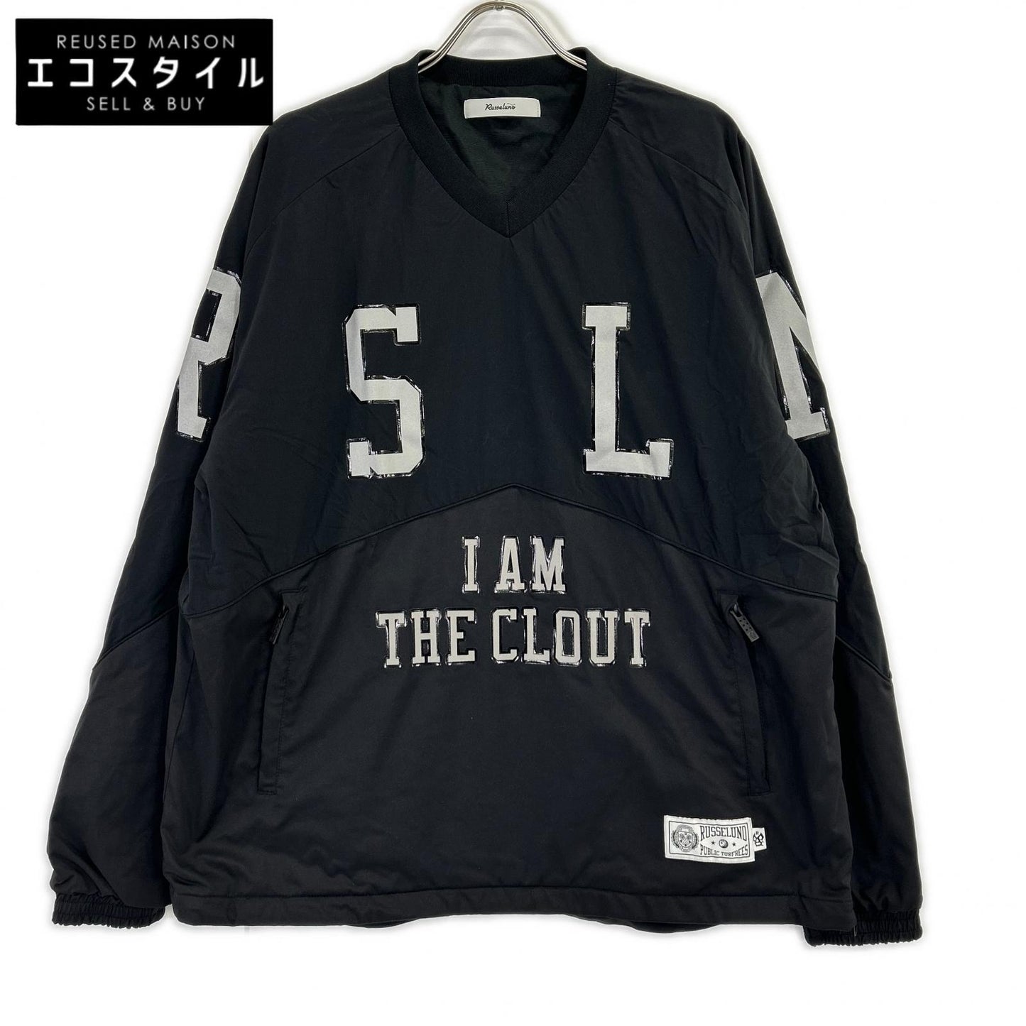 RUSSELUNO Russeluno Black College-Logo Pullover Top