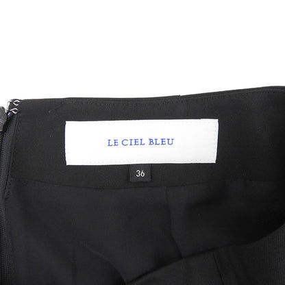 LE CIEL BLEU ルシェルブルー 美品 シアーブレンド ペンシルスカート レディース ブラック 36 24SS スカート
