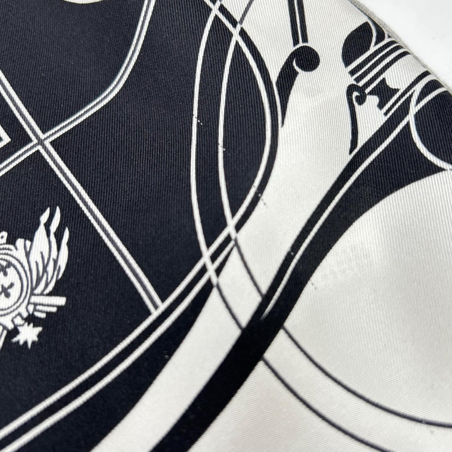 HERMES エルメス ホワイト×グレー ツイルレーヌ・ノースリーブニット トップス
