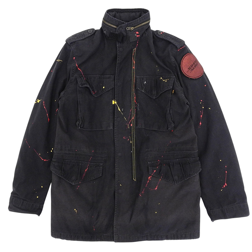 ALPHA INDUSTRIES アルファインダストリーズ ペインティング ジャケット メンズ ブラック M ジャケット