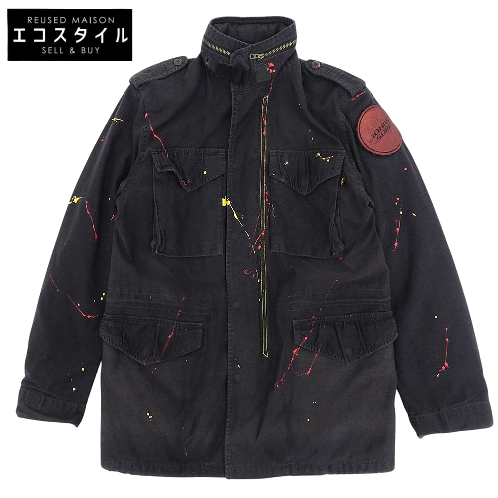 ALPHA INDUSTRIES アルファインダストリーズ ペインティング ジャケット メンズ ブラック M ジャケット