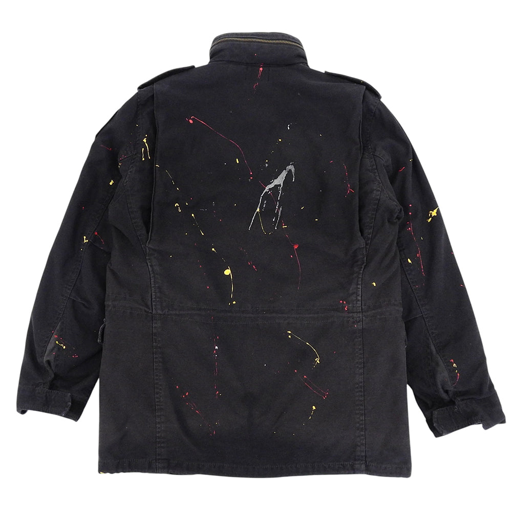 ALPHA INDUSTRIES アルファインダストリーズ ペインティング ジャケット メンズ ブラック M ジャケット