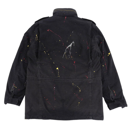 ALPHA INDUSTRIES アルファインダストリーズ ペインティング ジャケット メンズ ブラック M ジャケット