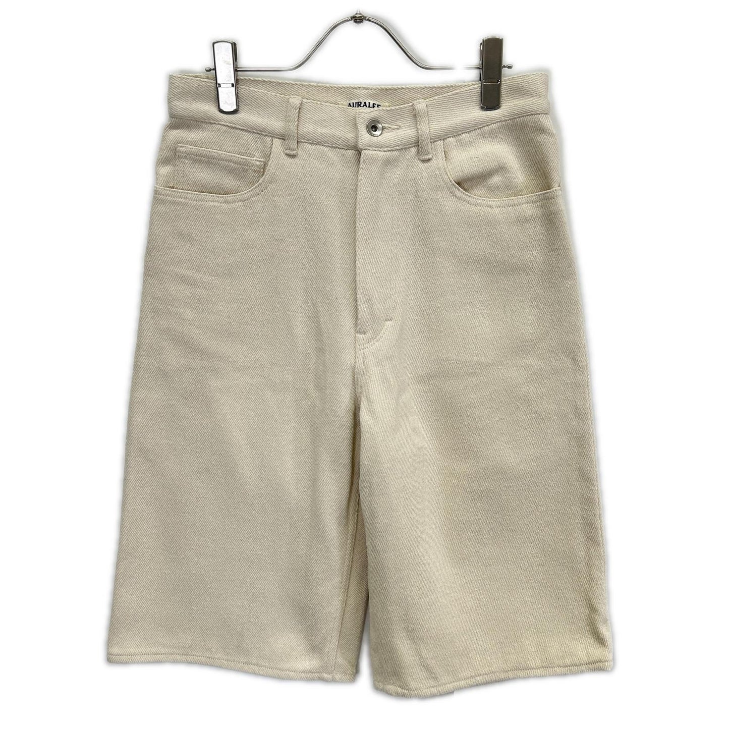 AURALEE オーラリー A26SP04SD アイボリー SILK NEP WIDE SHORTS パンツ ボトムス