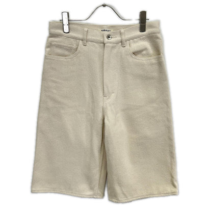 AURALEE オーラリー A26SP04SD アイボリー SILK NEP WIDE SHORTS パンツ ボトムス