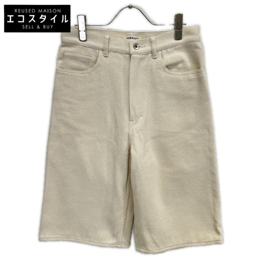 AURALEE オーラリー A26SP04SD アイボリー SILK NEP WIDE SHORTS パンツ ボトムス