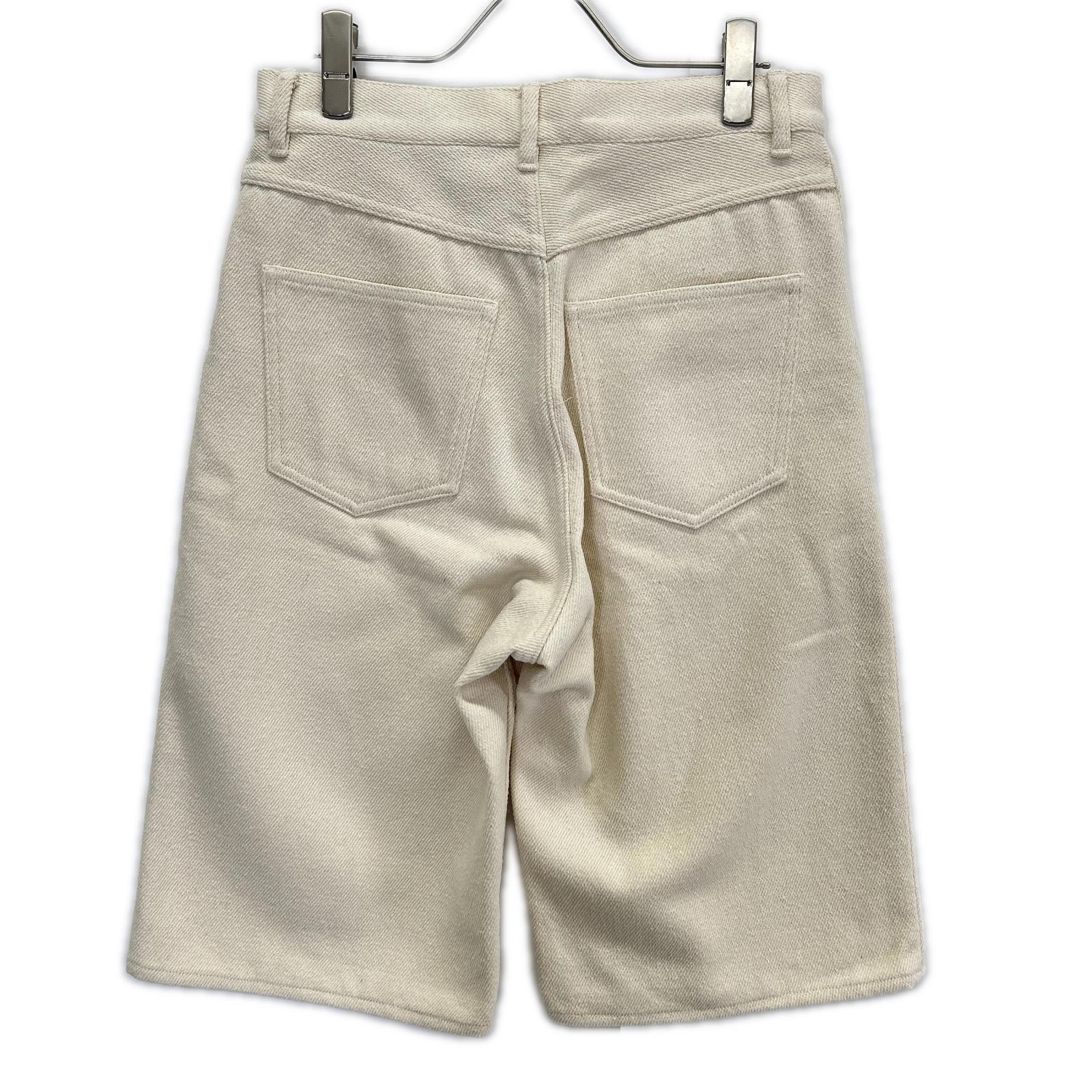 AURALEE オーラリー A26SP04SD アイボリー SILK NEP WIDE SHORTS パンツ ボトムス