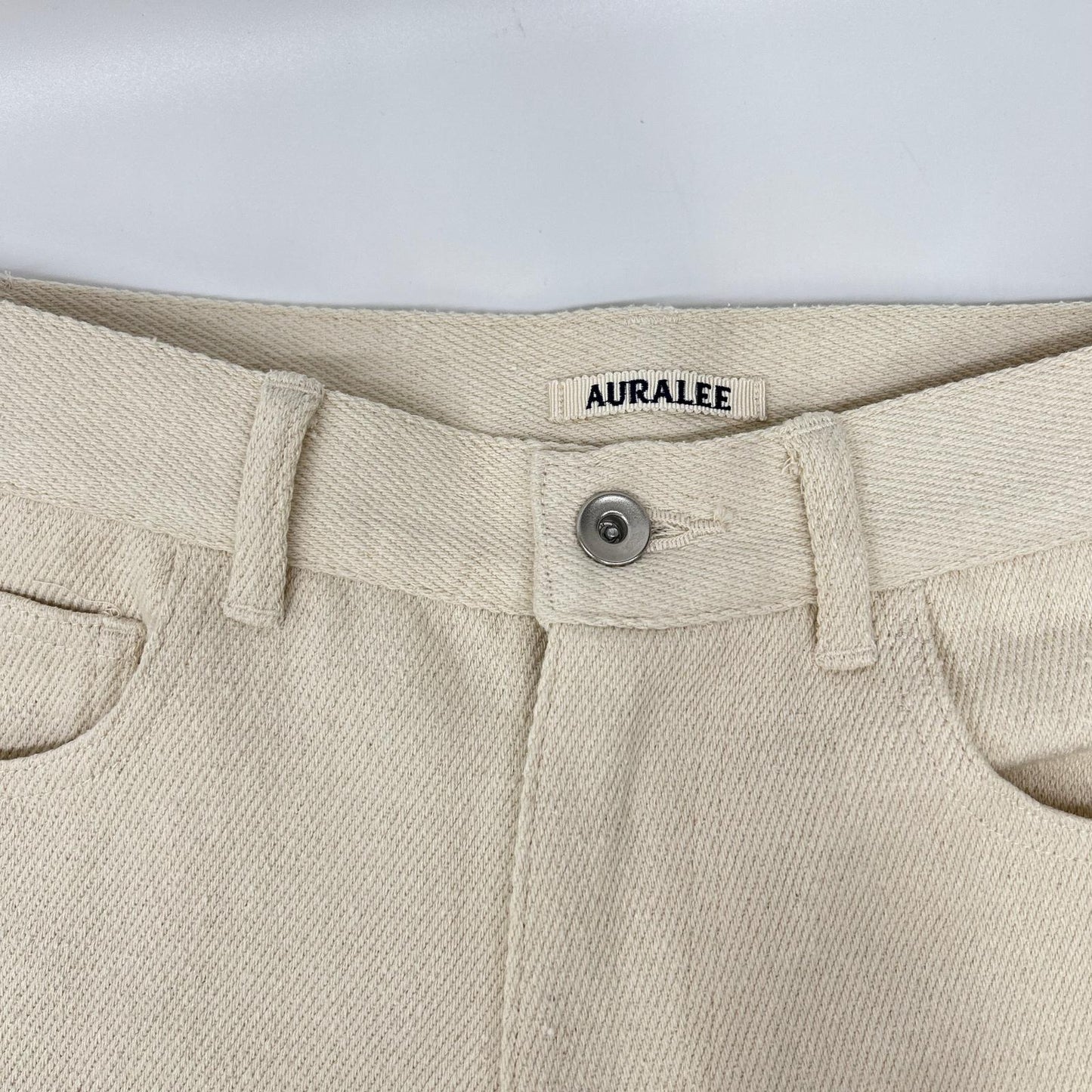 AURALEE オーラリー A26SP04SD アイボリー SILK NEP WIDE SHORTS パンツ ボトムス