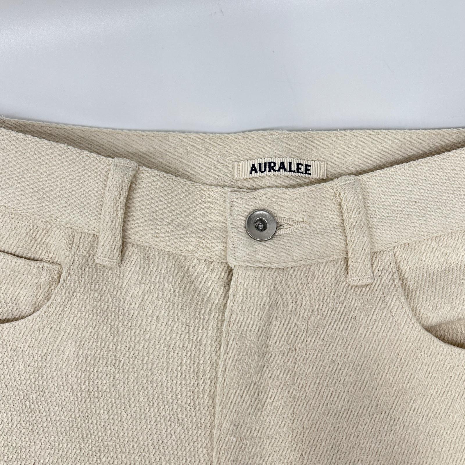 AURALEE オーラリー A26SP04SD アイボリー SILK NEP WIDE SHORTS パンツ ボトムス