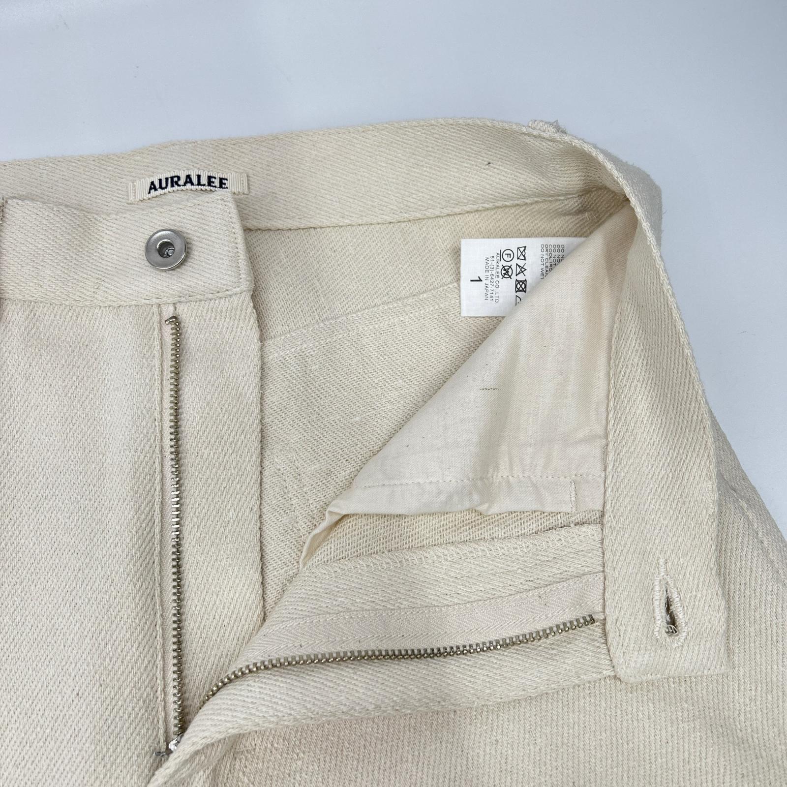 AURALEE オーラリー A26SP04SD アイボリー SILK NEP WIDE SHORTS パンツ ボトムス