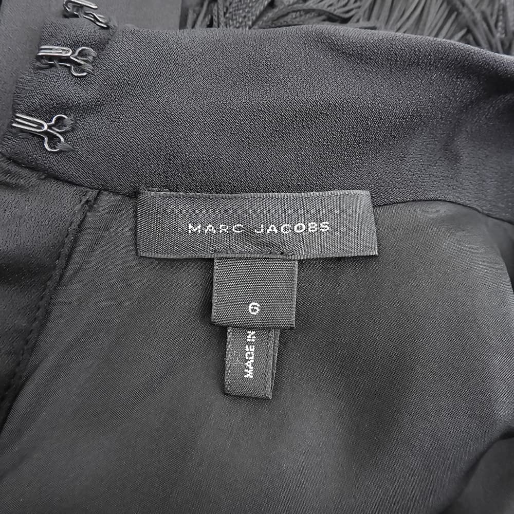 MARC JACOBS マーク ジェイコブス シルク混 フリンジブラウス トップス レディース ブラック 6 トップス