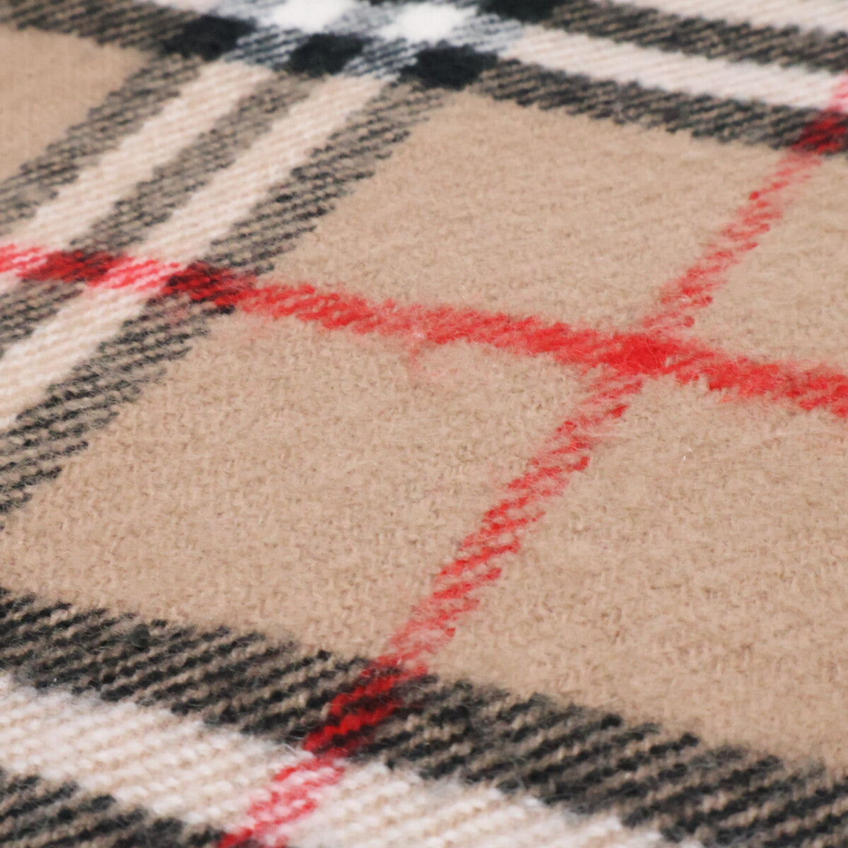 Burberry LONDON バーバリーロンドン ノバチェック ウール フリンジ マフラー