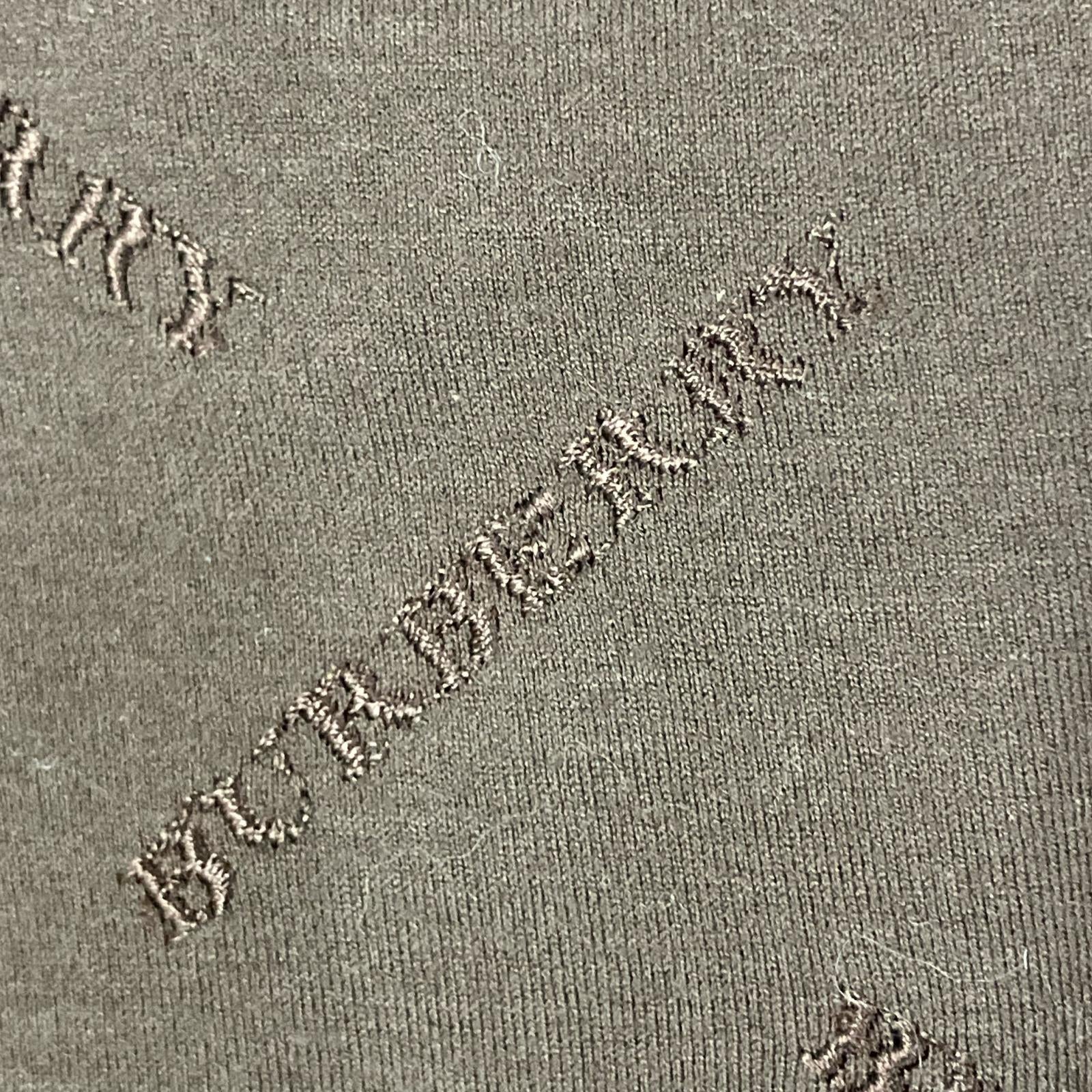 Burberry LONDON バーバリーロンドン FAA16-329 ブラウン ロゴ刺繍 総柄 Tシャツ トップス