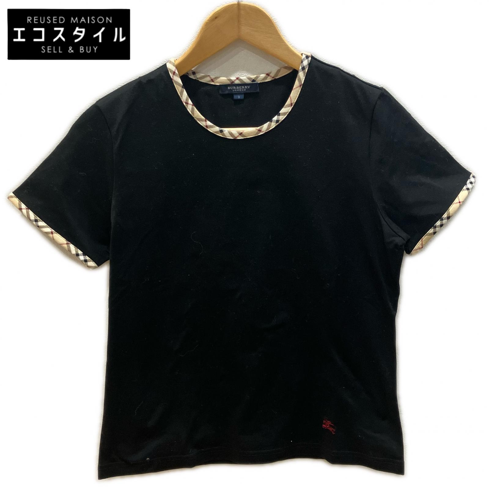 Burberry LONDON バーバリーロンドン FAA16-090-09 ブラック ノヴァチェック Tシャツ トップス