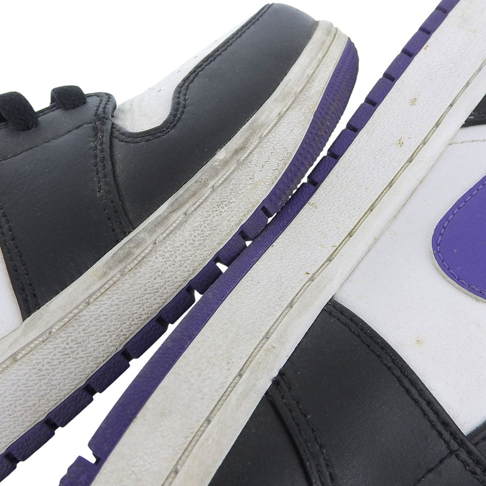 NIKE ナイキ AJ1B ミッド ハイカット スニーカー シューズ メンズ ブラック/コート パープル 28.5cm 554724-095 シューズ
