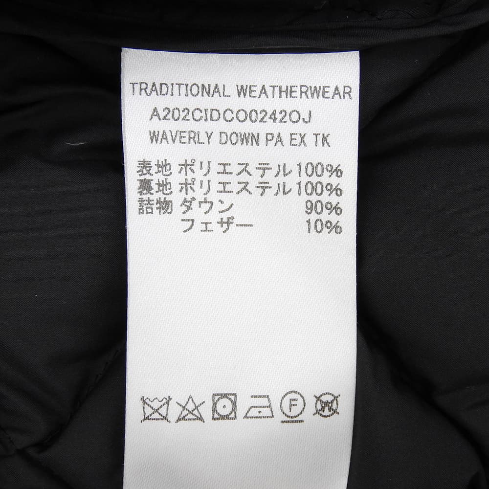 TRADITIONAL WEATHERWEAR トラディショナルウェザーウェア キルティング ジャケット メンズ ブラック 42 ジャケット
