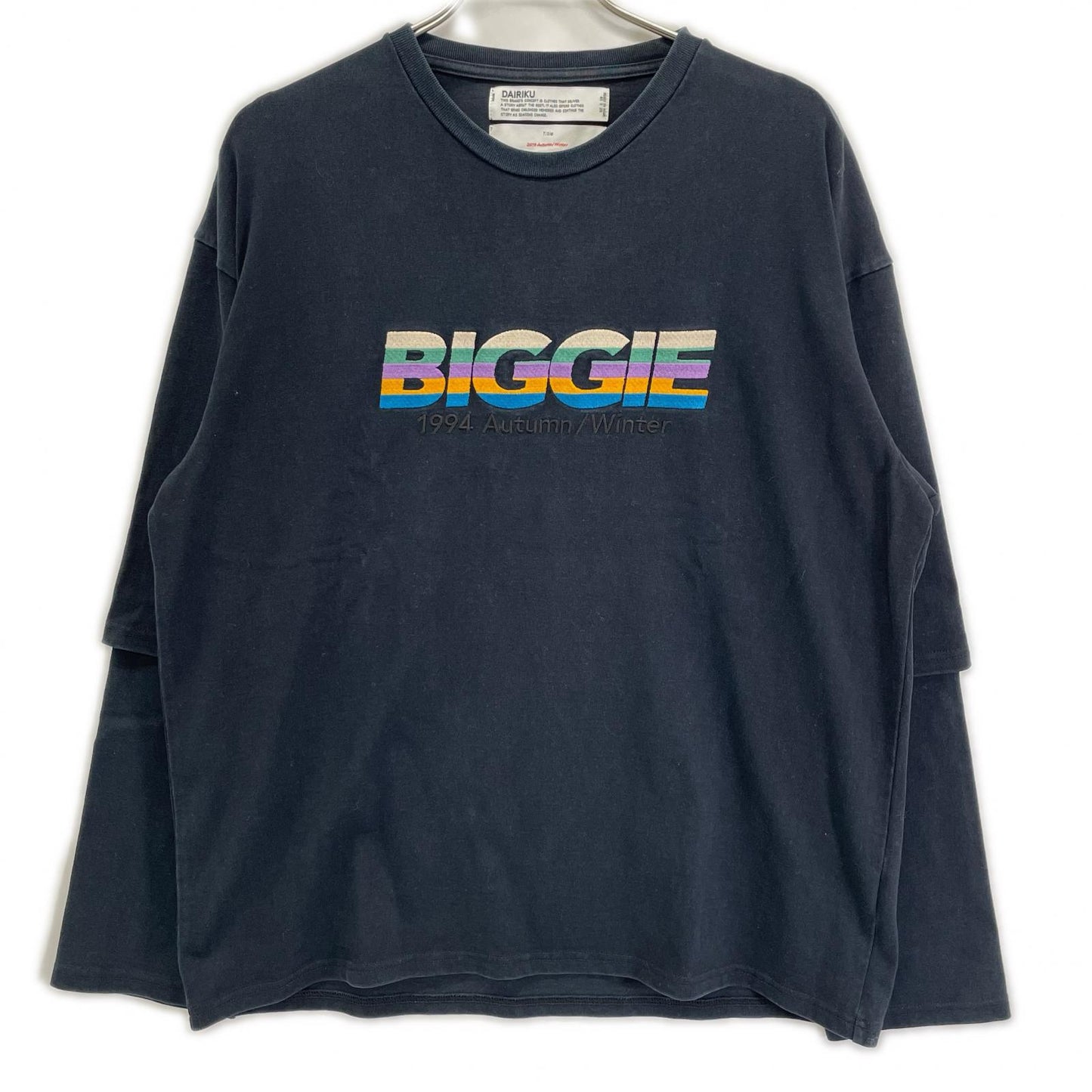 DAIRIKU ダイリク 19AW ネイビー BIGGIE Layered T-shirts トップス