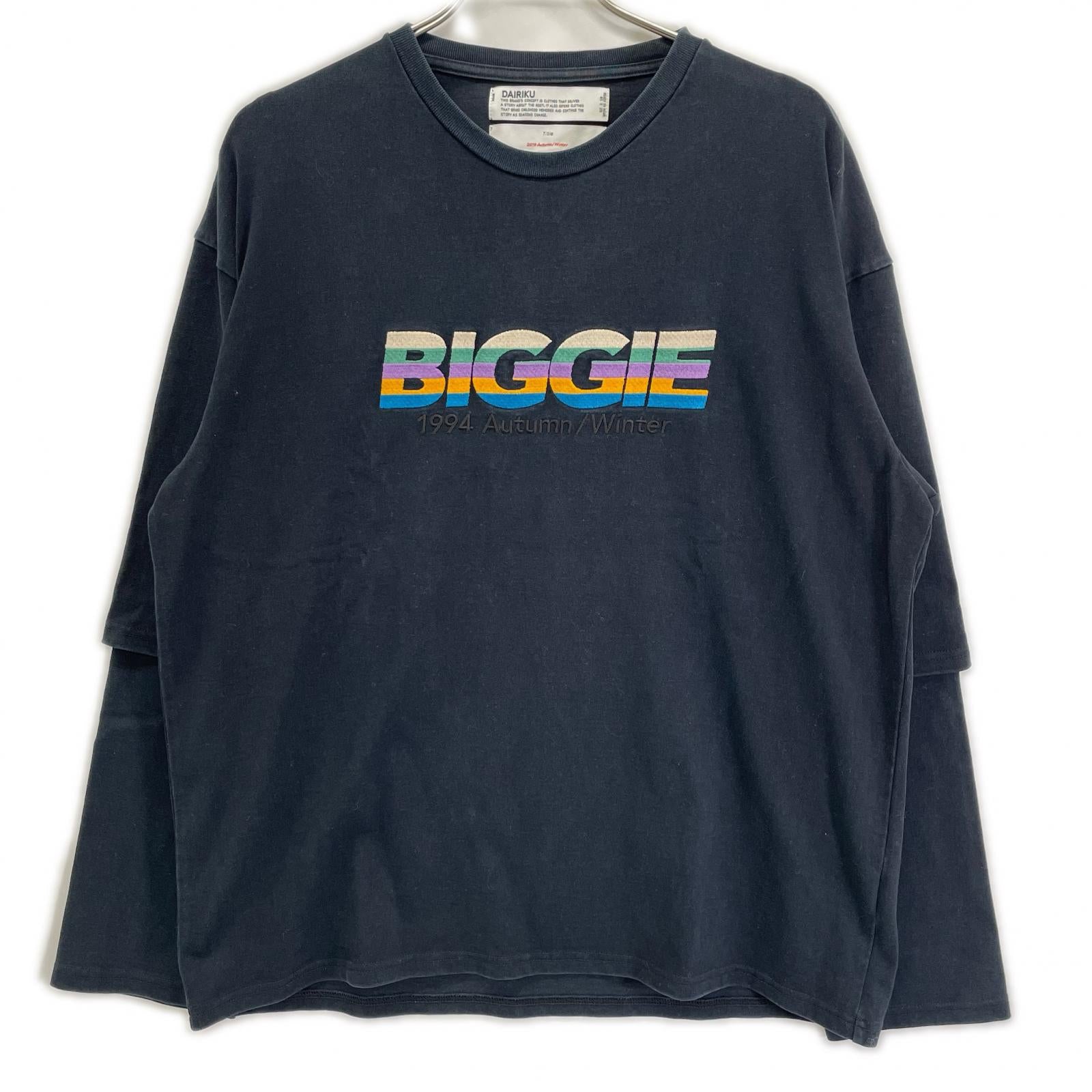 DAIRIKU ダイリク 19AW ネイビー BIGGIE Layered T-shirts トップス