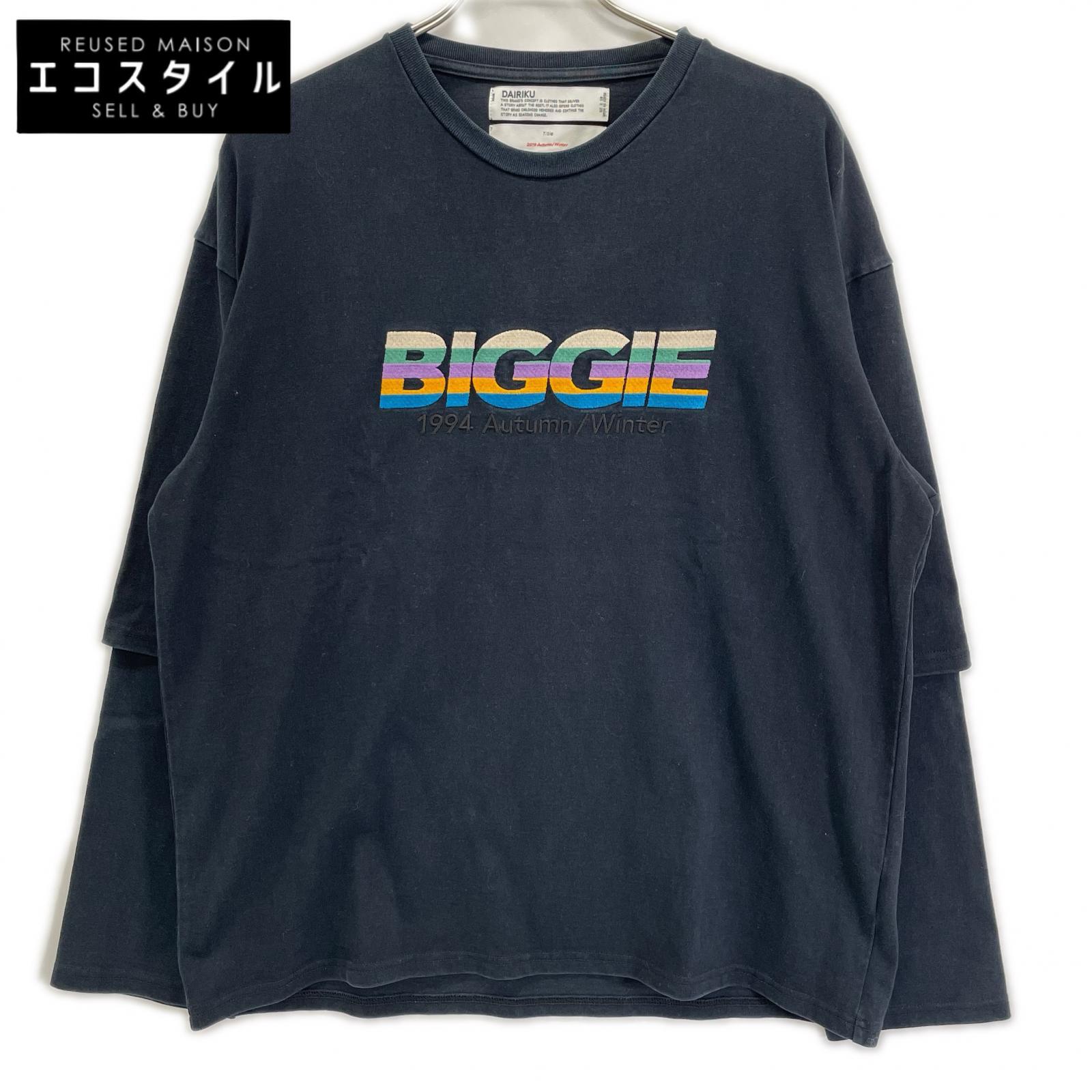 DAIRIKU ダイリク 19AW ネイビー BIGGIE Layered T-shirts トップス